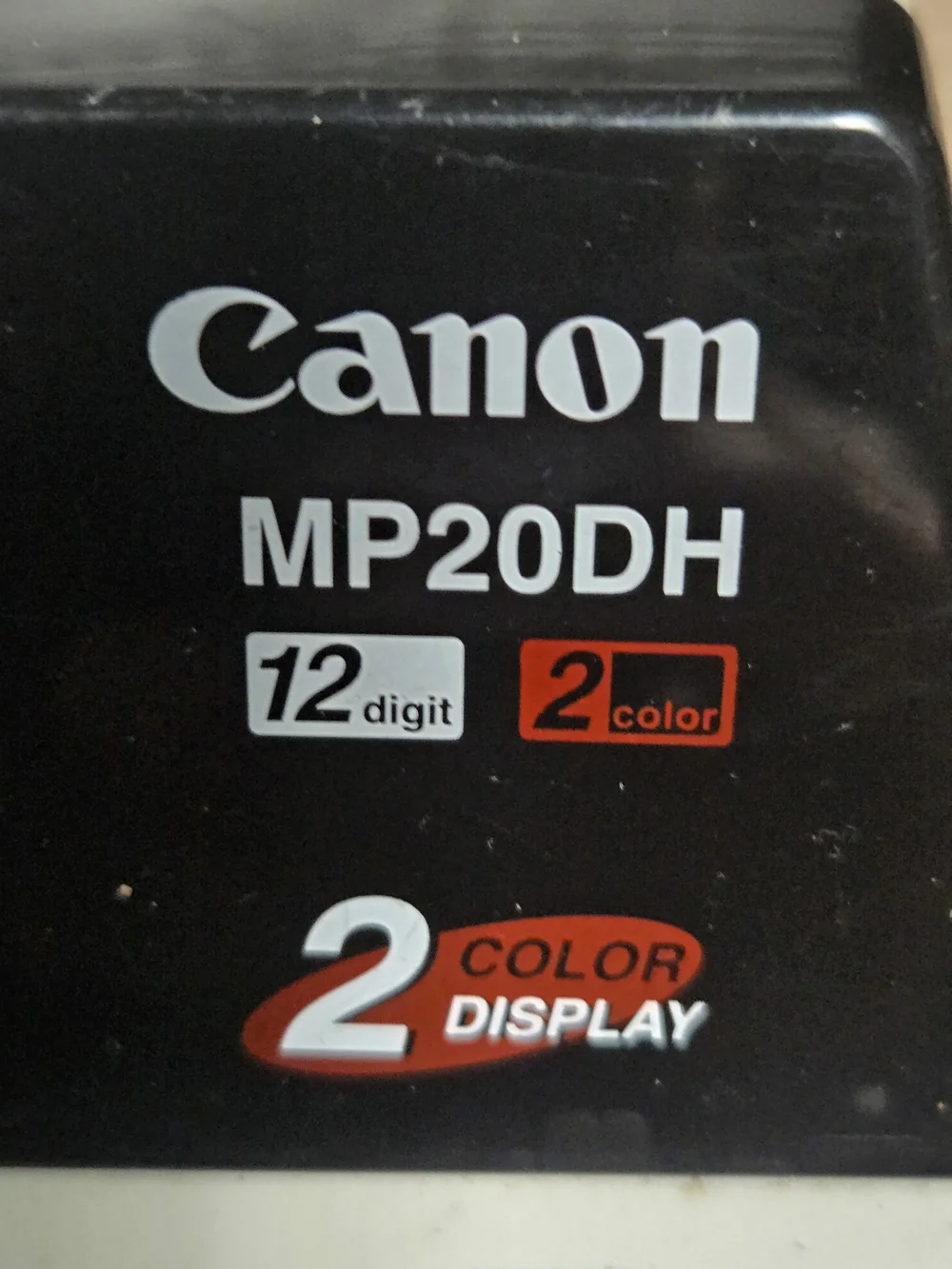 Vintage Canon MP20DH 12-Digit Desktop Printing Calculator Adding Machine Bin 1J